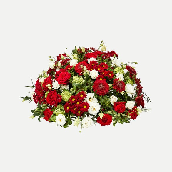 Dekoration i klassisk stil - rød og hvid